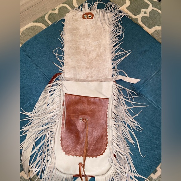 Leather Bag Native American Handcrafted 
Kokopelli Design New - Picture 10 of 11